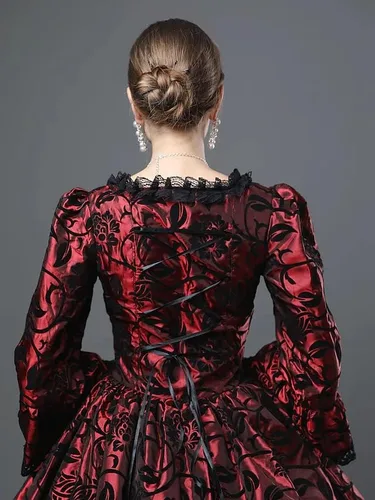 Vista 8 de Marie Antoniette - Vestido de princesa de época vestido de baile de recreación vestido de teatro vestido de fiesta de brocado vestidos de reina
