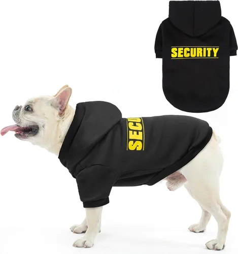 Vista 51 de SCENEREAL Sudaderas con capucha de seguridad para perros de tamaño pequeño, mediano y grande, ropa de felpa cepillada con gorro, abrigo de algodón