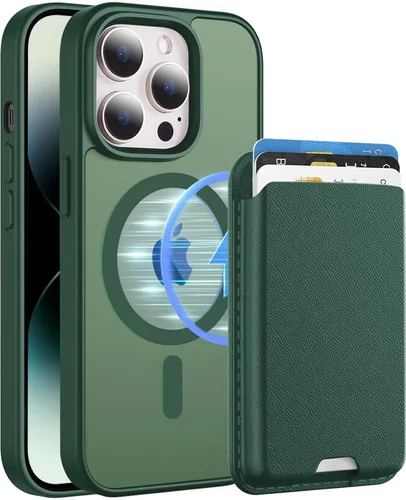 Vista 33 de Funda magnética para iPhone 12 Pro Max, cartera magnética desmontable con soporte para tarjetas, [compatible con MagSafe] grado militar, a prueba