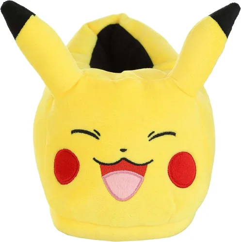 Vista 3 de Pokémon Pikachu - Pantuflas para adultos SM, Amarillo