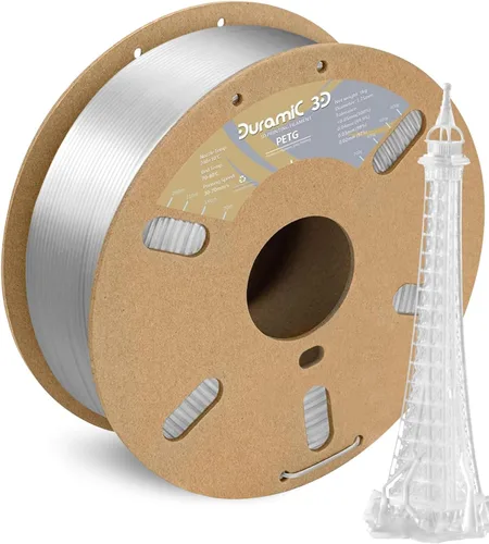 Vista 10 de DURAMIC 3D PETG Filamento 1.75mm Azul Ejército, Filamento de Impresión 3D Carrete de 1kg (2.2lbs), Filamento Azul Ejército 1.75mm Precisión