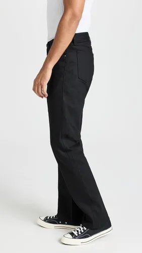 Vista 4 de Naked & Famous True Guy - Jeans de orillo negro liso para hombre
