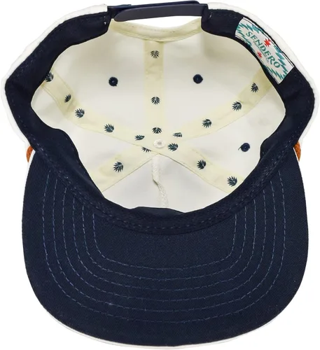 Vista 6 de Sendero Provisions Co. Pantalla Impreso Jackalope El Snapback Sombrero Blanco, Talla única, Blanco