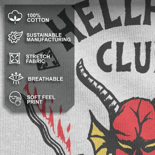 Vista 4 de Fifth Sun Hellfire Club - Camiseta raglán de manga 34 para hombre