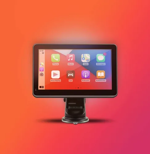 Vista 2 de Car and Driver INTELLIDASH PRO - Pantalla táctil IPS inalámbrica con Bluetooth, SiriusXM, Siri Assistant. Soporte para parabrisas de tablero