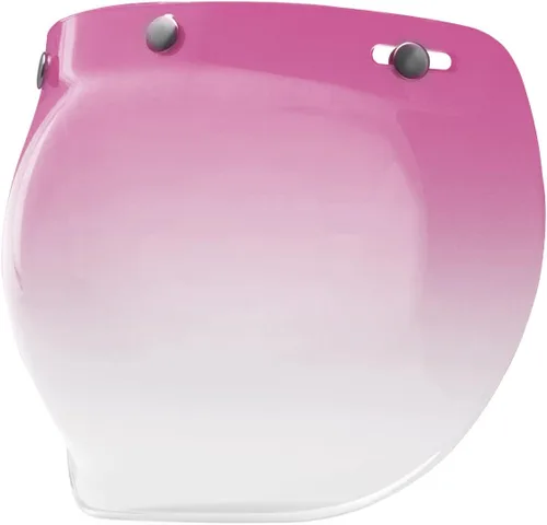 Vista 3 de GDM Casco de moto Bubble Shield 3-Snap Button Flip Up Down Universal (Ámbar degradado)