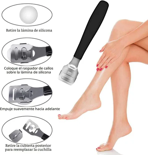 Vista 5 de Kit de pedicura 36 en 1, herramientas profesionales de pedicura, raspador de pies, removedor de piel muerta para el cuidado del hogar y del salón