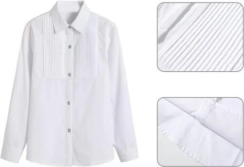Vista 4 de Traje para niños pequeños de 4 piezas, traje de esmoquin de boda, chaleco y pantalones