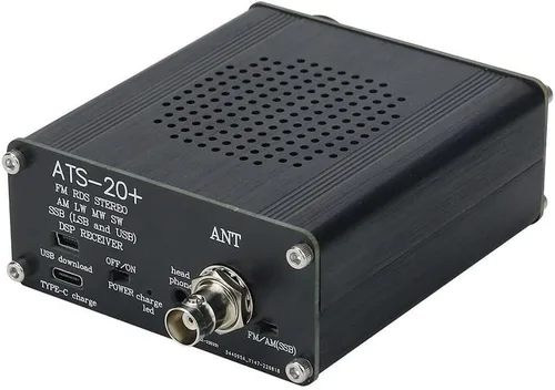 Vista 8 de ATS-20 Plus V2 SI4732 Receptor de radio de banda completa, FM AM LW SW receptor de banda mundial con altavoz, antena, receptor de radio portátil
