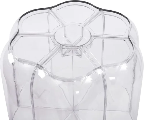 Vista 4 de Dispensador automático de arroz Almacenamiento de granos 27LBS,Cubo de arroz doméstico giratorio de 360°,Caja de almacenamiento de arroz de 6