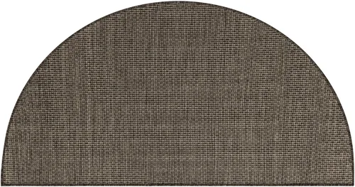 Vista 111 de Unique Loom Collection - Alfombra casual de transición sólida jaspeada para interiores y exteriores