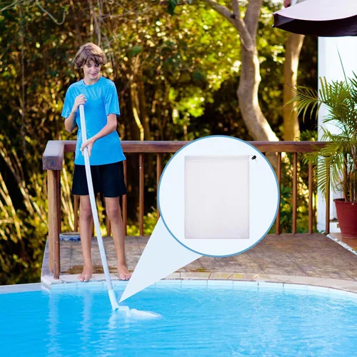 Vista 7 de Boao Paquete de 6 bolsas de malla fina para aspiradora de piscina, bolsa de malla fina de nailon de 9 x 13.8 pulgadas, bolsa de repuesto