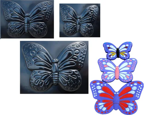 Vista 11 de SvitMolds Molde de hormigón Mariposa Yeso Hormigón Paso a paso de piedra Moth Garden Path (D53)