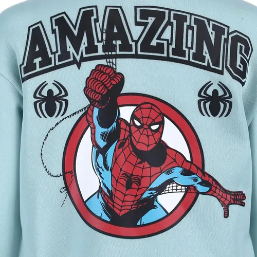 Vista 6 de Marvel Spider-Man - Conjunto de sudadera y pantalones para niños pequeños y grandes - Verde