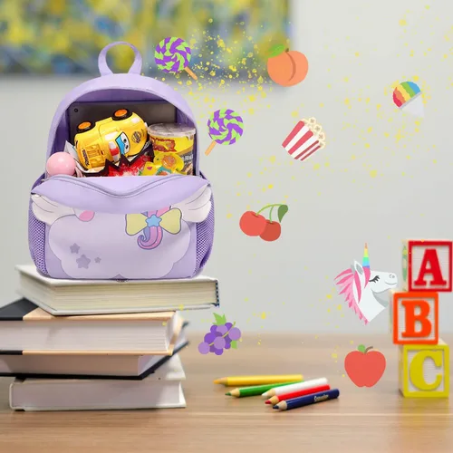 Vista 6 de Jumpopack Mochila para niños y niñas, mochila de jardín de infantes, mochila preescolar, mochila para niños, mochila con correa de seguridad