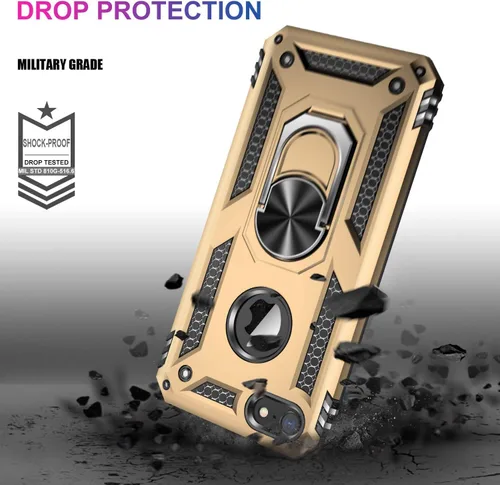 Vista 150 de Jeylly Funda para iPhone SE/Funda para iPhone 5S, Exterior de Plástico Duro que Absorbe Golpes + Interior de Silicona de Goma Defensor contra