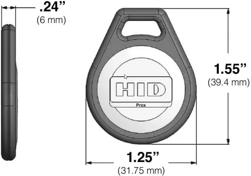 Vista 2 de HID 1346 ProxKey III llavero de proximidad