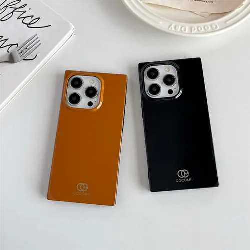Vista 9 de Cocomii - Funda rectangular compatible con iPhone 13 Pro Max/12 Pro Max - Color sólido, tonos de moda, para mujeres, niñas, hombres, funda Caramelo