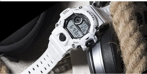 Vista 7 de Relojes de hombre Militar Deportes Electrónico Impermeable LED Cronómetro Digital Analógico Doble Tiempo al aire libre Ejército Reloj de pulsera