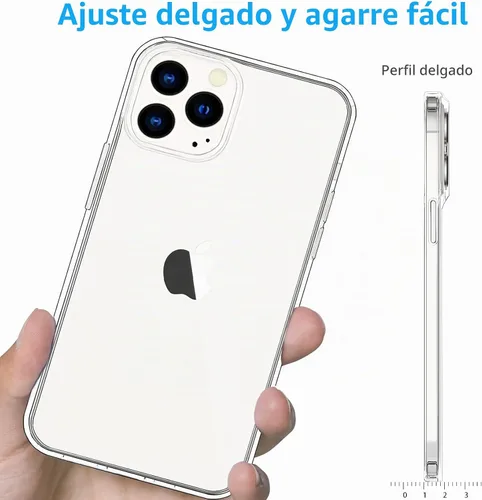 Vista 5 de JJGoo Compatible con iPhone 14 Pro, transparente, suave, a prueba de golpes, delgada, delgada, funda protectora transparente para teléfono