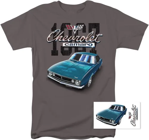 Vista 2 de Popfunk Camiseta y calcomanías clásicas para automóvil Chevy Camaro 1967