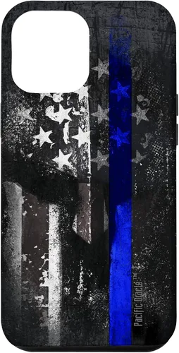 Vista 26 de Trump Police USA Flag Skull Thin Blue Line Support Case for iPhone 17