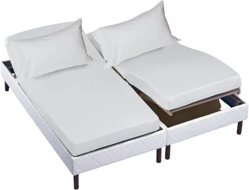 Vista 56 de Cottingon Juego de sábanas cortas de 4 piezas para caravana tamaño Queen, 100% algodón egipcio de fibra extra larga premium, juego de sábanas suaves