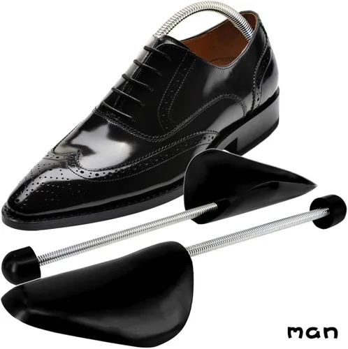 Vista 2 de XINGZI 1 par de zapatos de plástico negro portátil ajustable primavera árboles zapatos talladores zapatos forma camillas botas titulares