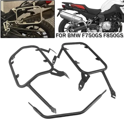 Vista 2 de Portaequipajes para alforjas laterales de motocicleta para F850GS F 750 850 GS F750GS F750 F850 2018-2021 2022 2023 soporte de alforja estante