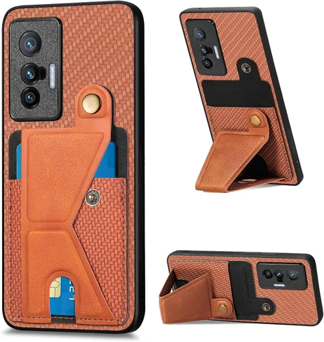Vista 125 de Funda para Oppo K10x / OnePlus Nord CE 2 Lite 5G Funda para Realme 9 5G / 9 Pro / Q5 / V25 Funda de piel sintética con ranuras para tarjetas