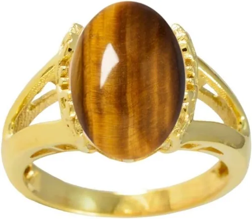 Vista 2 de 55Carat Elija su color Anillo de piedra genuina chapado en oro de 18 quilates ovalado hecho a mano joyería para regalo tamaños 4-13