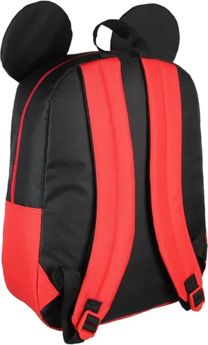 Vista 4 de Disney Mickey Mouse - Mochila de 16 pulgadas con orejas de personaje 3D, Negro -, Mochila
