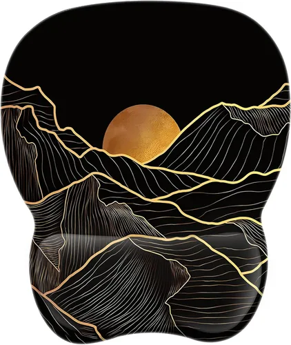 Vista 19 de EooCoo Alfombrilla ergonómica para mouse con soporte de muñeca, alfombrilla de mouse con reposamuñecas de espuma viscoelástica y base antideslizante