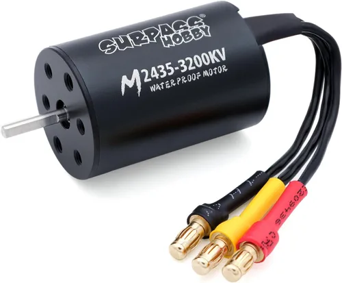 Vista 8 de SurpassHobby - Motor sin escobillas a control remoto ESC Combo impermeable 2435 4300KV motor sin escobillas y 35A ESC Combo Set para 1/16 coches