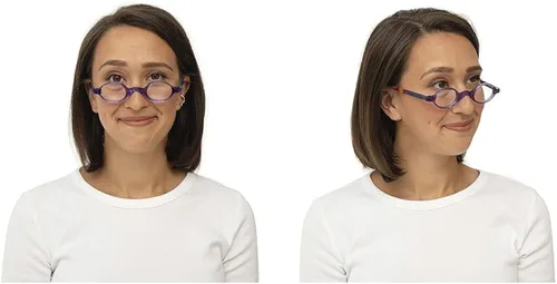 Vista 4 de Lectores premium promedio de Old Money para mujeres y hombres Gafas redondas promedio