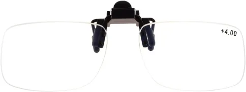 Vista 7 de Gafas de lectura con clip y lupa abatible, lupa, lentes para lectores unisex (3.0 x)