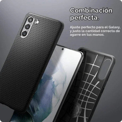 Vista 7 de Spigen Funda para Galaxy S21, aire líquido