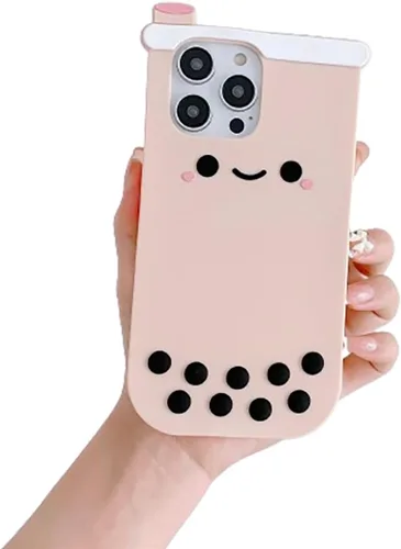 Vista 12 de Funda 3D de hombre aguacate para iPhone 13/iPhone 14 de 6.1 pulgadas, diseño de dibujos animados de lindo personaje Kawaii divertido
