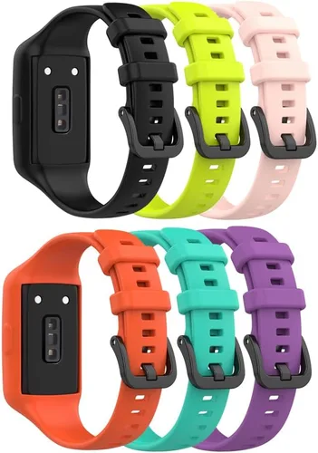 Vista 4 de Senter Correa de repuesto de goma suave de liberación rápida para Huawei Band 7 Smart Watch 10 pzas