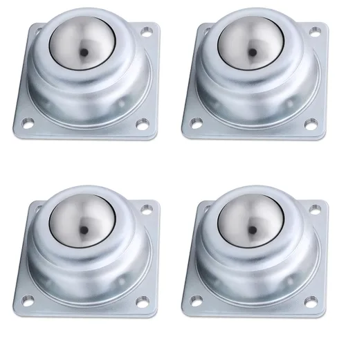 Vista 11 de XiKe 4 rodamientos de transferencia de bolas de rodillo de 1/2 pulgada, ruedas universales de bolas de rotación de 360º, unidad de transferencia
