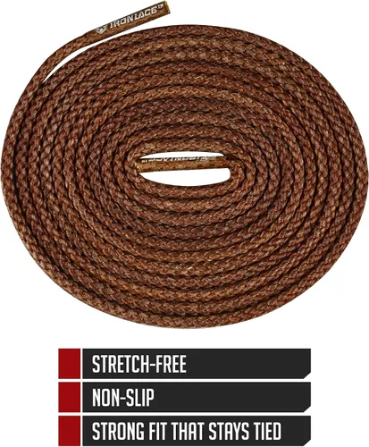 Vista 6 de IRONLACE Unbreakable Round Bootlaces - Indestructible, Waterproof & Fire Resistant Boot & Shoe Laces