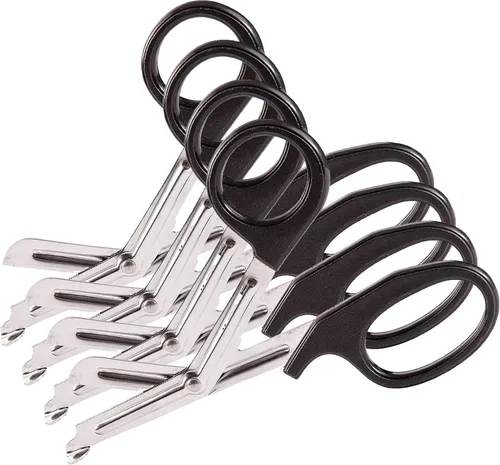 Vista 10 de Briggs Tijeras de trauma, tijeras de vendaje, tijeras de enfermería, tijeras de corte de precisión utilitaria/paramédico, 5.5 pulgadas, color negro