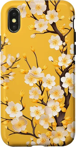 Vista 5 de Yellow Cherry Blossom Case for iPhone 17