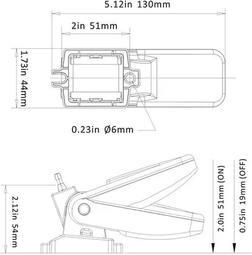 Vista 5 de Ogrmar Interruptor de flotador de bomba de sentina para barco automático Sellos herméticos 12/24/32VDC Encendido protegido Mercurio