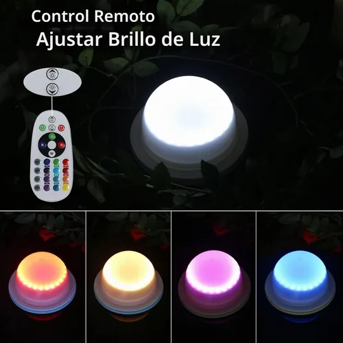 Vista 6 de Paquete de 4 luces LED debajo de la mesa para fiestas, iluminación RGB para eventos para bodas, control remoto para mesa de cóctel, mesa de café