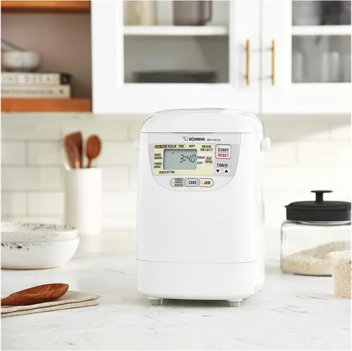 Vista 8 de Zojirushi BB-HAC10 Home Bakery panificadora programable mini de 1 libra, color blanco Bakes 1-Lb Loaves, 13-Hour Delay Timer, Quick-Bake under 2