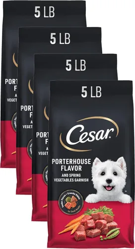Vista 17 de Comida para perros de raza pequeña seca Cesar, Pollo Made in USA, Real chicken #1 ingredient, 26 essential nutrients, supports small breed health
