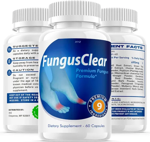 Vista 4 de Fungus Clear - Pastillas probióticas, cápsulas de fórmula avanzada Fungusclear, Max, para 30 días de suministro.