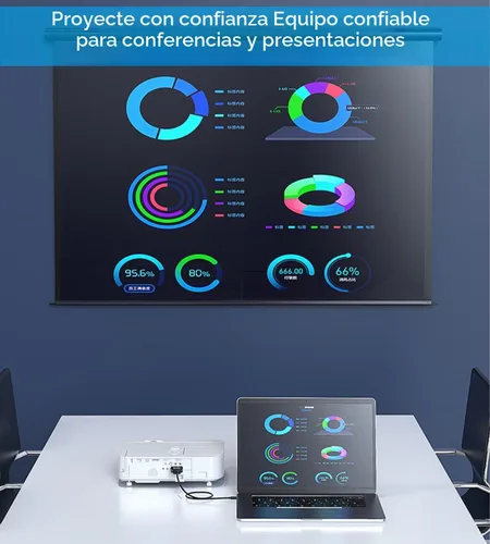 Vista 6 de Herfair - Cable USB C a VGA de 3 pies VGA a USB C adaptador de video Plug & Play 1080P Full HD Type-C Thunderbolt a 15Pin D-Sub pantalla