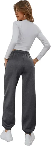 Vista 2 de SweatyRocks Pantalones deportivos elásticos de cintura alta para mujer